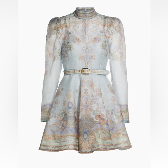 Pre Owned ZIMMERMAN “Eden” Dress SZ AU 1 USA 4-6 worn once at party. - Picture 1 of 10